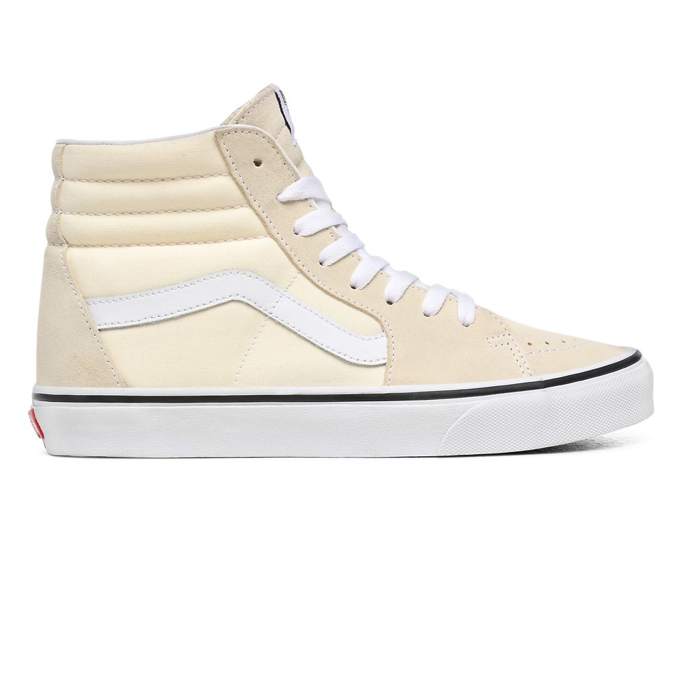 Vans Sk8-Hi - Kadın Bilekli Ayakkabı (Beyaz)